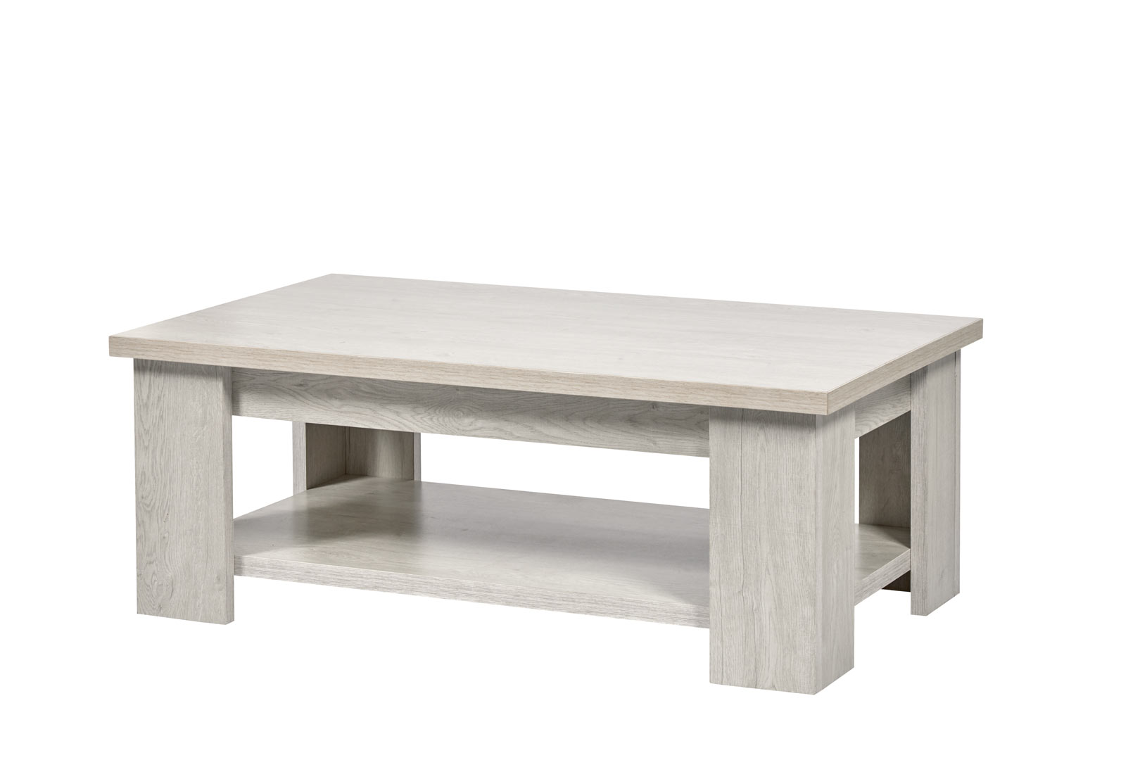 Table basse contemporaine chêne blanchi Adèce