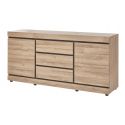 Buffet/bahut contemporain 189 cm coloris chêne Yannick