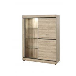 Vaisselier/argentier contemporain coloris chêne Yannick