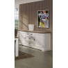 Buffet/bahut contemporain 190 cm havana/blanc Kiaro