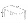 Table de salle à manger contemporaine chêne sanremo Arielle