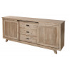 Buffet/bahut style nature en bois massif chêne clair Valerie