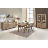 Buffet/bahut style nature en bois massif chêne clair Valerie