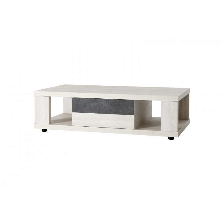 Table basse contemporaine chêne clair Lessie