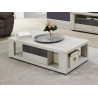 Table basse contemporaine chêne clair Lessie