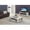 Table basse contemporaine chêne clair Lessie