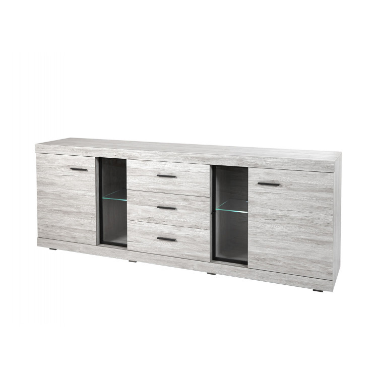 Buffet/bahut contemporain chêne gris Merry