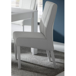 Chaise de salle à manger moderne en PU (lot de 2) Paoline