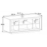 Buffet/bahut moderne 207 cm Rosine