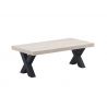 Table basse contemporaine chêne clair Dorine