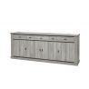 Buffet/bahut contemporain 248 cm chêne gris Corrie