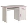 Bureau enfant moderne blanc/rose Praline