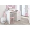 Bureau enfant moderne blanc/rose Praline