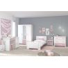 Bureau enfant moderne blanc/rose Praline