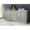 Buffet/bahut contemporain 210 cm pin blanc Agathe