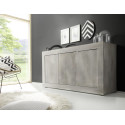 Buffet/bahut contemporain 160 cm pin blanc Albina