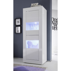 Vitrine moderne blanche Agathe
