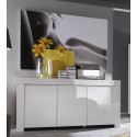 Buffet/bahut design laqué blanc 160 cm Twist