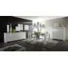 Vaisselier/argentier design laqué blanc Twist