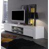 Meuble TV design laqué blanc Twist