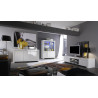 Meuble TV design laqué blanc Twist