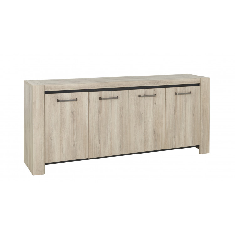 Buffet/bahut contemporain chêne clair Angelina