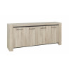 Buffet/bahut contemporain chêne clair Angelina
