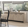 Buffet/bahut contemporain chêne clair Angelina