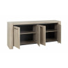 Buffet/bahut contemporain chêne clair Angelina