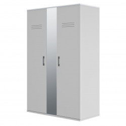 Armoire enfant moderne blanc/gris Séraphin