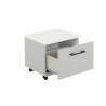 Chevet enfant moderne blanc/gris Séraphin