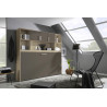 Lit armoire avec rangement contemporain Alberto