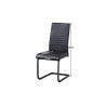 Chaise de salle à manger moderne en PU (lot de 4) Mathias