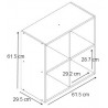 Etagère moderne 4 compartiments Module