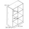 Etagère moderne 6 compartiments Module