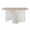 Table pliante scandinave chêne/blanc Viola