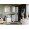 Meuble sous lavabo moderne blanc Yvana