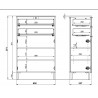 Meuble bas de salle de bain moderne Maurine