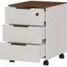 Caisson de bureau moderne gris/noyer Louana