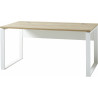 Ensemble de bureau moderne chêne/blanc Pietro