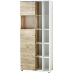 Armoire de bureau Rio - chêne lente - 160cm - Meubles Crack