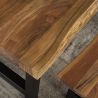 Table de bar industrielle en bois massif Oliver IV
