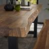 Table de bar industrielle en bois massif Oliver IV