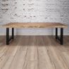 Table de bar industrielle en bois massif Oliver III