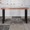 Table de bar industrielle en bois massif Oliver I