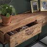 Console industrielle en acacia massif Koliane