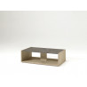 Table basse contemporaine chêne/gris marbré Enzo