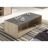 Table basse contemporaine chêne/gris marbré Enzo