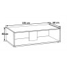 Table basse contemporaine chêne/gris marbré Enzo
