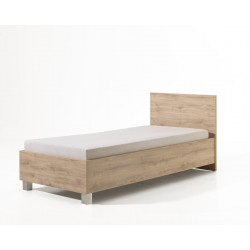 Lit enfant contemporain chêne/gris Julien
